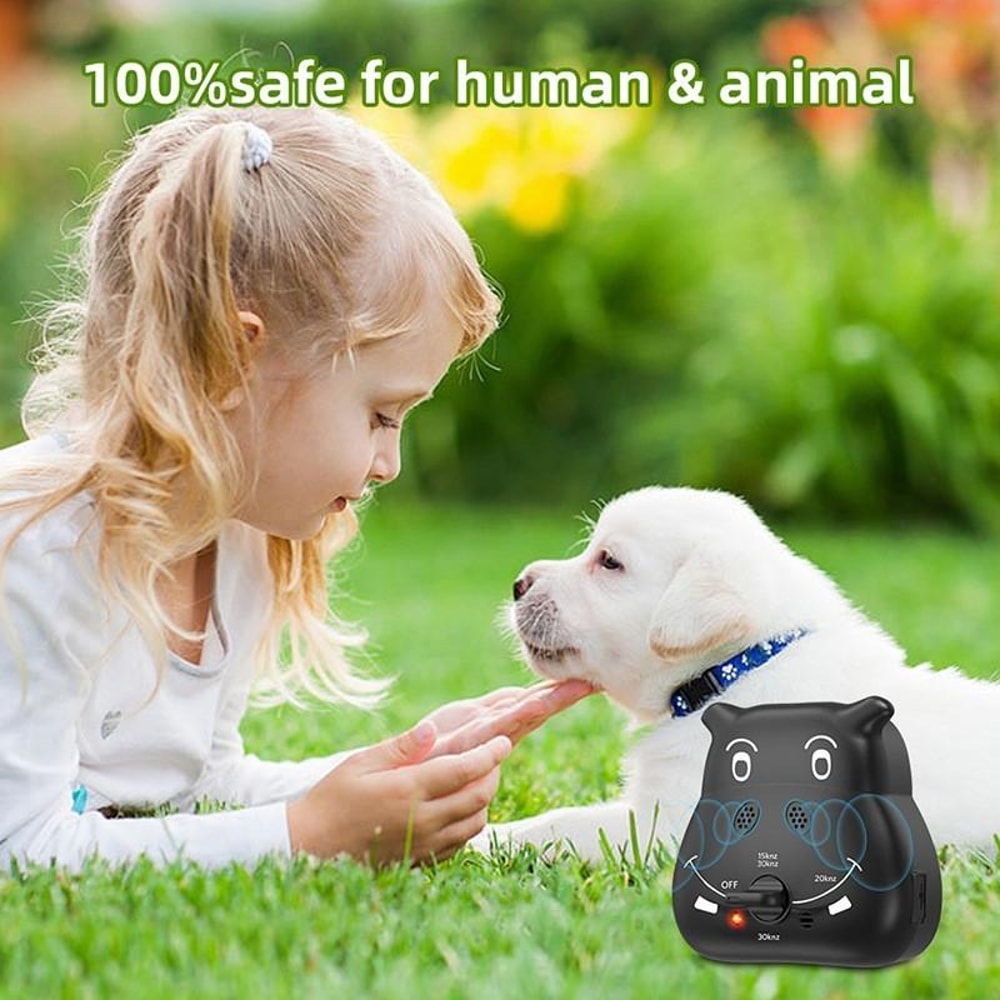Ultrasonic Bark Stopper Rechargeable Dog Training Device For Safe Bark Control 1