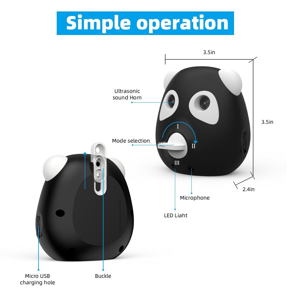 Ultrasonic Bark Control Device for Dogs Outdoor Waterproof Training Deterrent