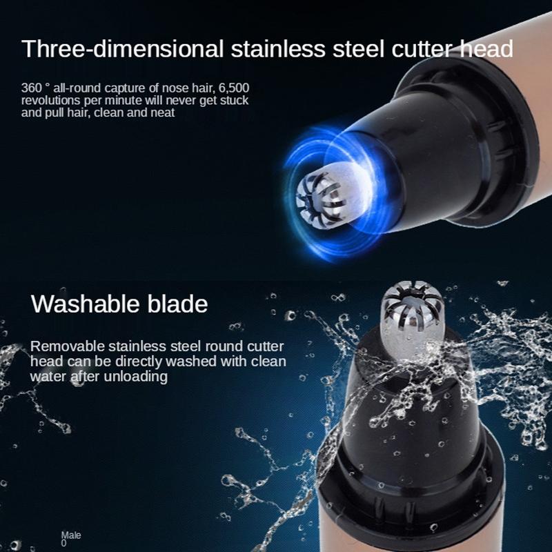 Electric Nose Hair Trimmer Eyebrow Groomer USB Rechargeable 2