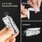 10-in-1 Mini Multitool Pliers Keychain with Pocket Knife & Scissors for Everyday Carry