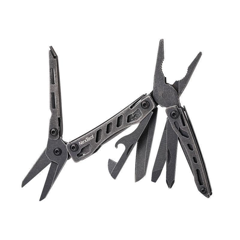 10-in-1 Mini Multitool Pliers Keychain with Pocket Knife & Scissors for Everyday Carry