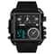 Men Multifunctional Digital Watch With Leather Strap And Waterproof Square Dial 9
