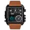 Men Multifunctional Digital Watch With Leather Strap And Waterproof Square Dial 11