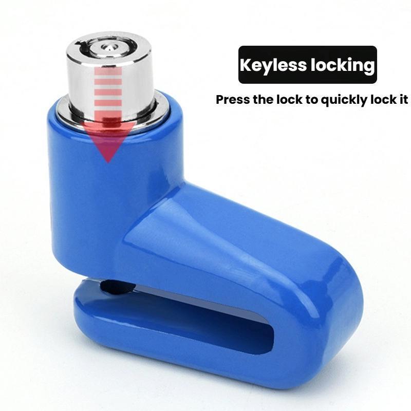 Bicycle Disc Brake Lock With Reminder Cable For Bikes Motorcycles 4