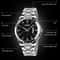 Waterproof Quartz Watch For Men With Luminous Dial Stainless Steel Strap 4