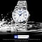 Waterproof Quartz Watch For Men With Luminous Dial Stainless Steel Strap 5