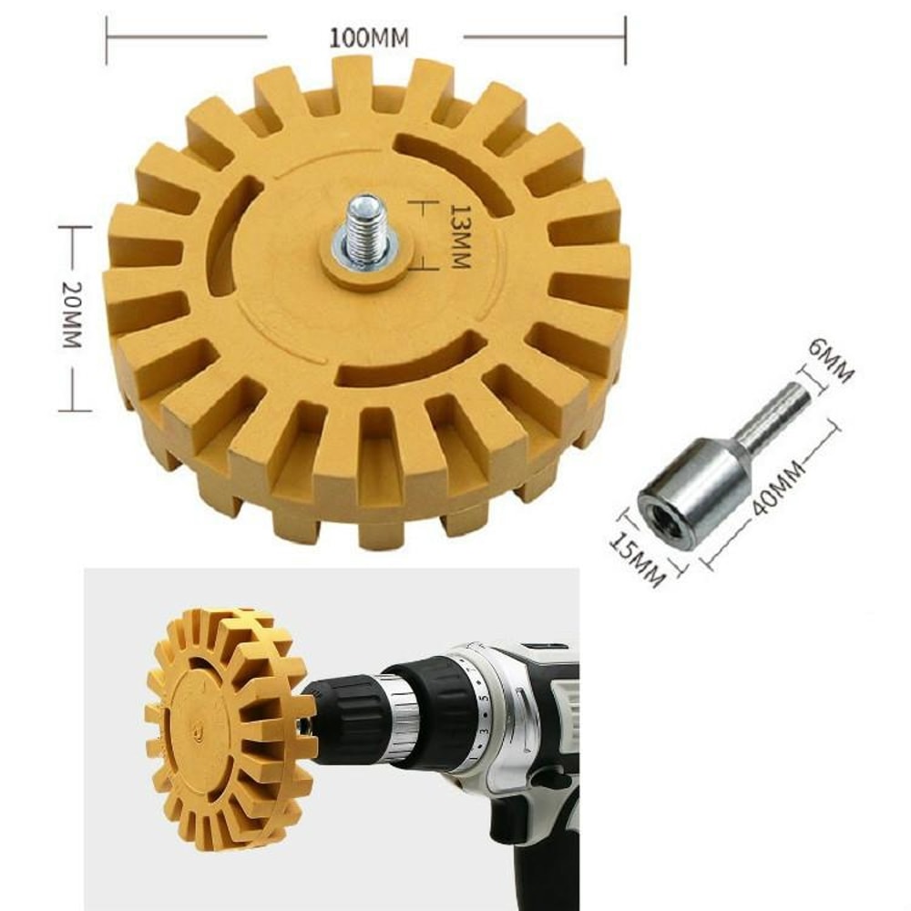 Universal Rubber Decal Eraser Wheel For Car Adhesive Removal Paint Safe Polishing 5