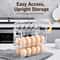 Egg Holder For Refrigerator 30Egg 3Tier Organizer With Date Tracker 2