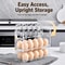 Egg Holder For Refrigerator 30Egg 3Tier Organizer With Date Tracker 2