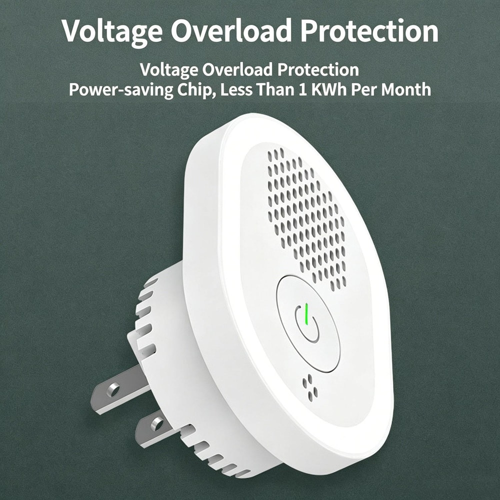 Ultrasonic Pest Repeller Lamp with Smart Night Light for Mosquitoes, Mice & Insects