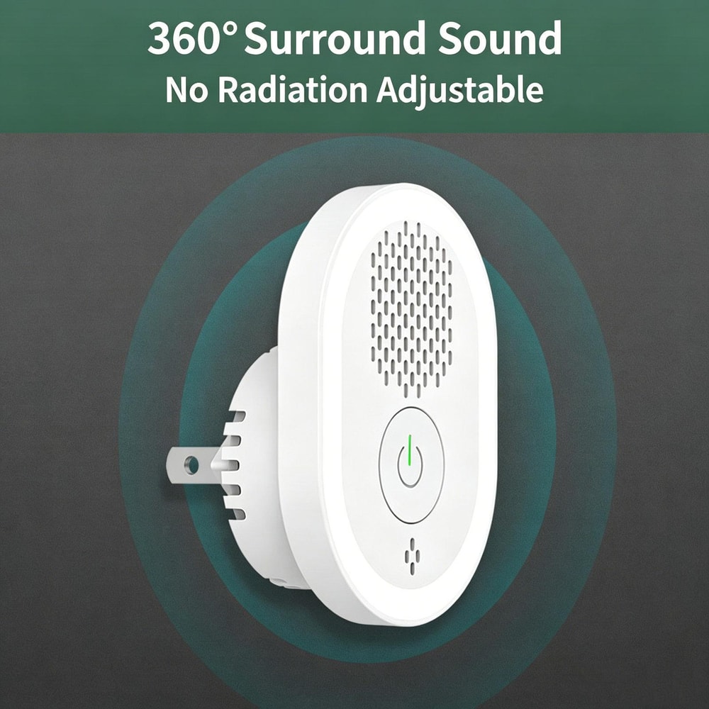 Ultrasonic Pest Repeller Lamp with Smart Night Light for Mosquitoes, Mice & Insects