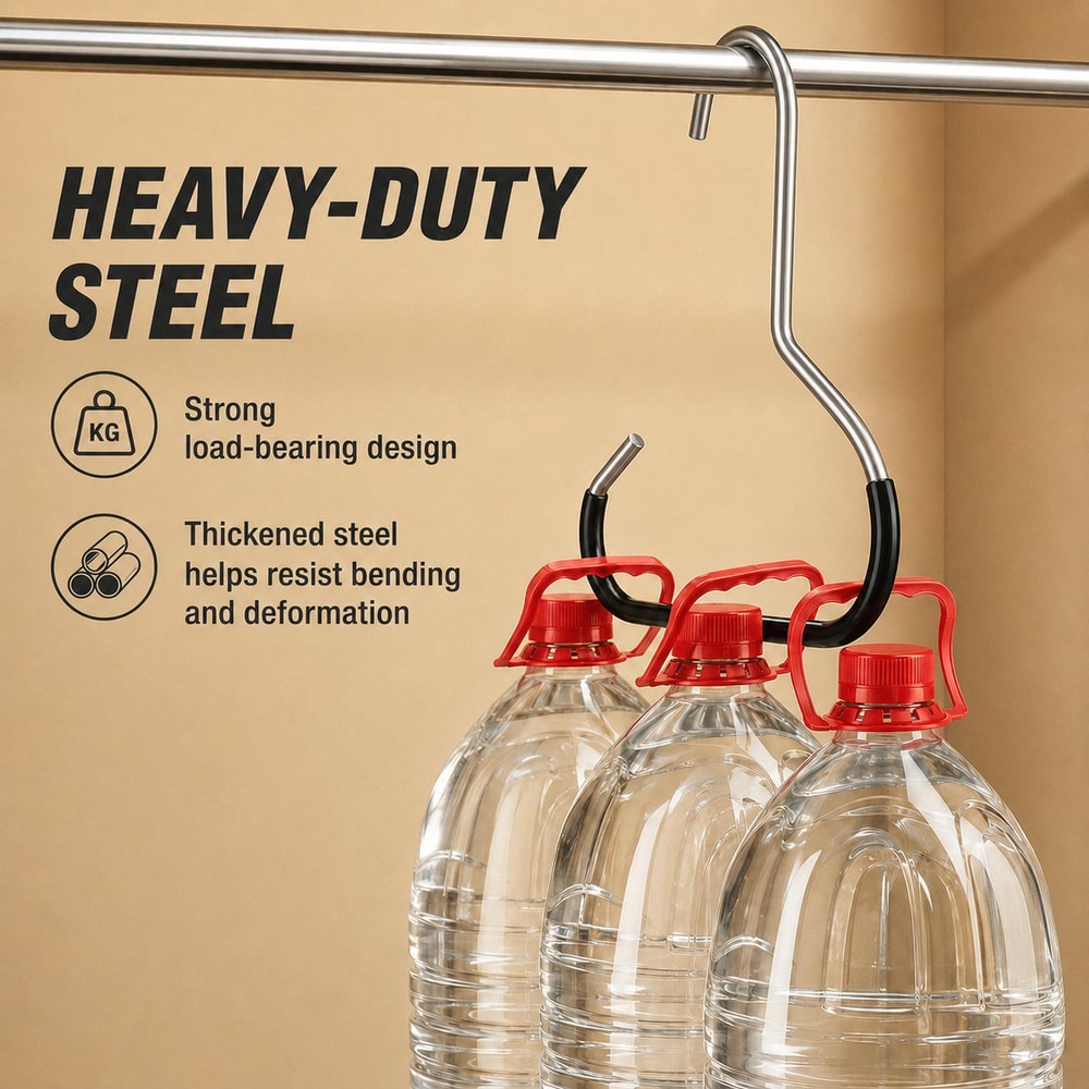 Closet Hat Organizer Hooks 3 PCS Metal Hat Hangers for Caps, Scarves & Accessories