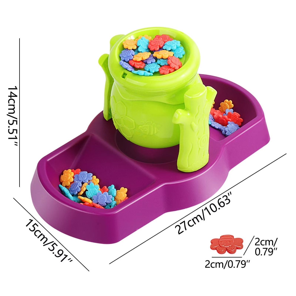 Montessori Bee Balance Game for Kids Sensory Learning Toy & Hand Eye Coordination Board