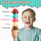 Kids Pretend Play Ice Cream Shop Set with Play Money & Accessories for Creative Roleplay