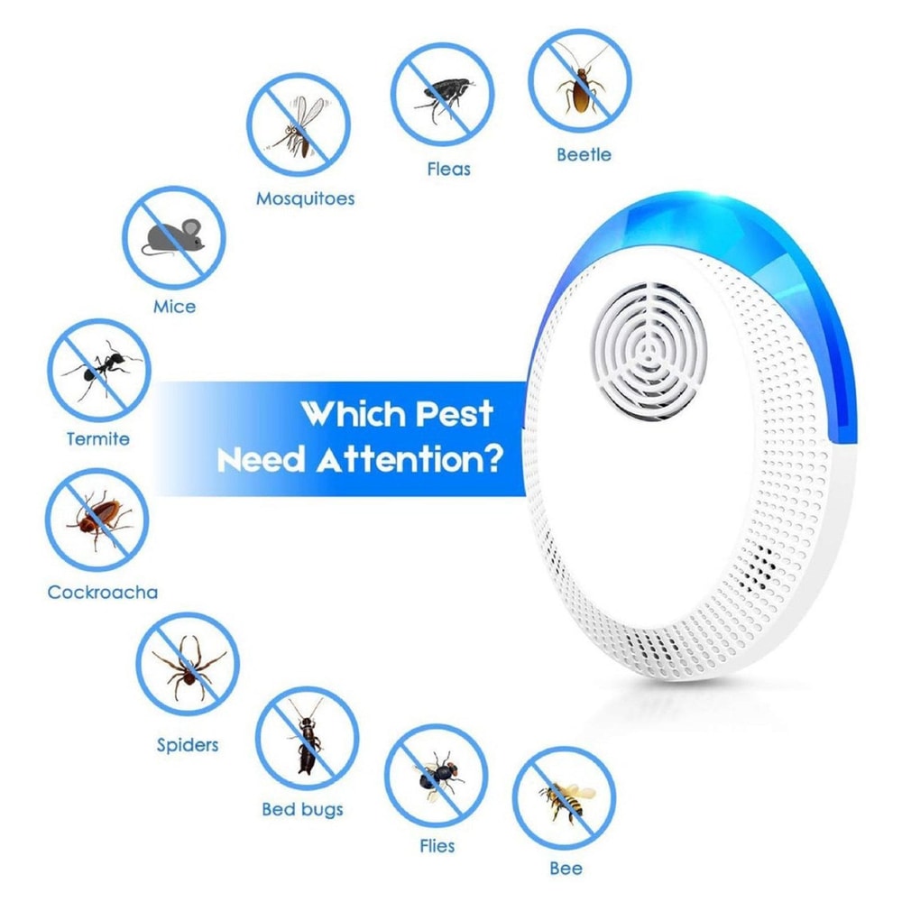 Ultrasonic Pest Repeller Plug In For Mice Mosquitoes Cockroaches 2