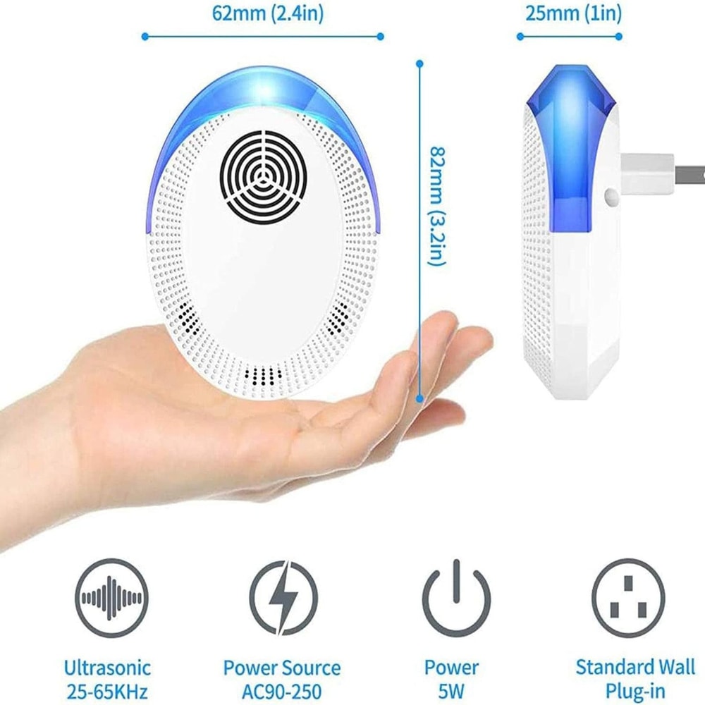 Ultrasonic Pest Repeller Plug In For Mice Mosquitoes Cockroaches 3