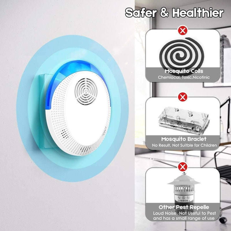 Ultrasonic Pest Repeller Plug In For Mice Mosquitoes Cockroaches 6