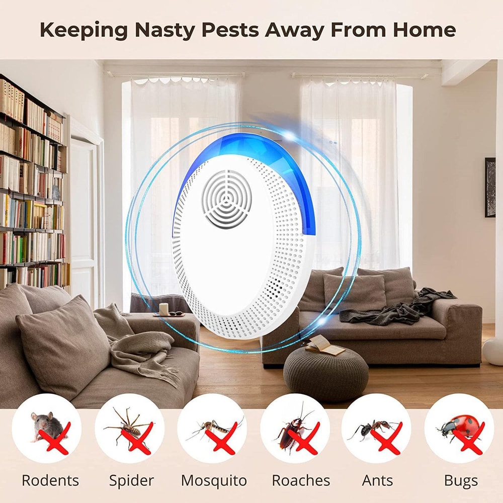 Ultrasonic Pest Repeller Plug In For Mice Mosquitoes Cockroaches 9