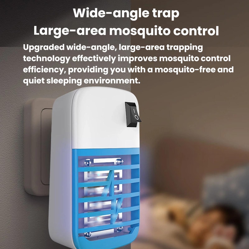 UV Mosquito Killer Lamp Wall PlugIn Electric Bug Zapper 5