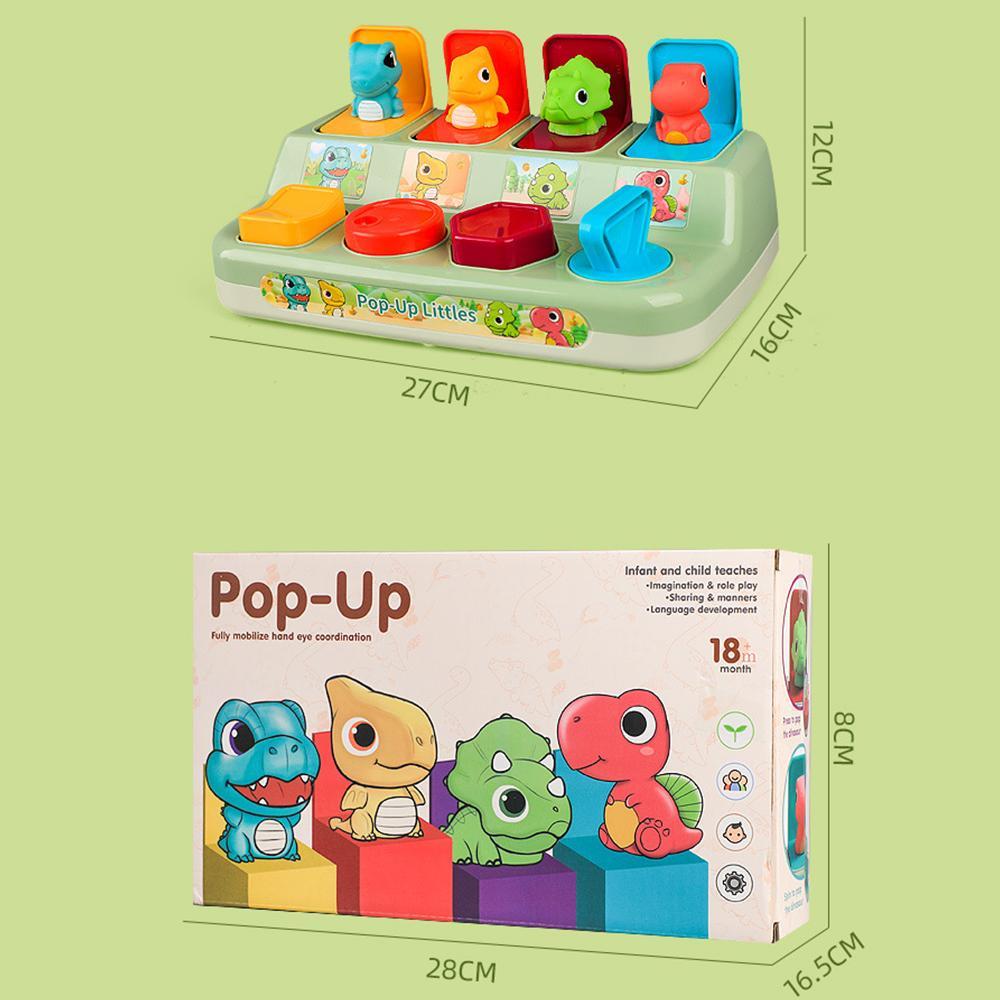 Montessori Pop-Up Animal Learning Box for Toddlers Fine Motor Skill Toy