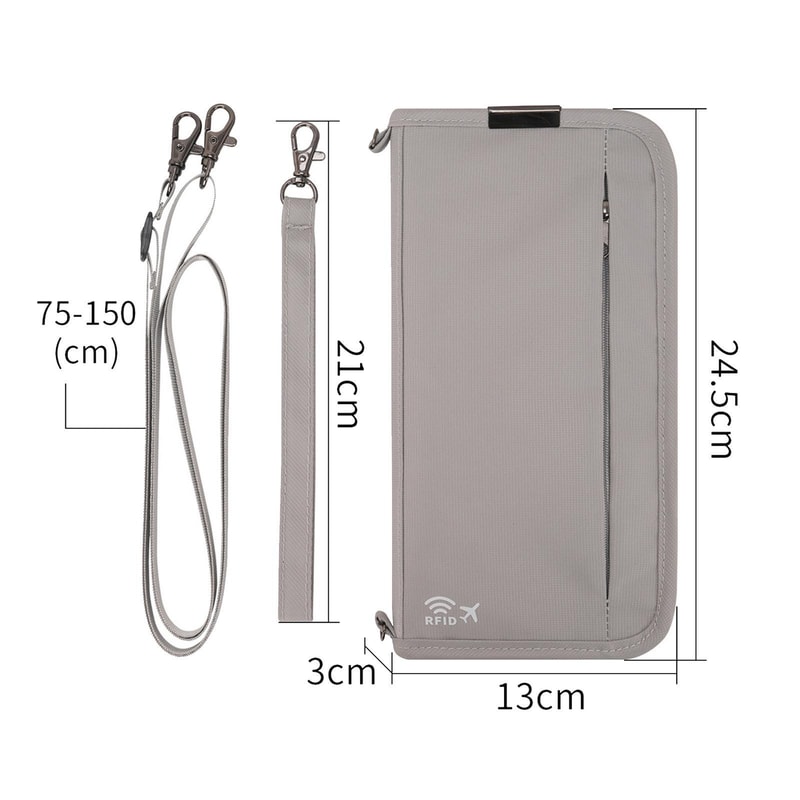 RFID Passport Holder Travel Wallet Document Organizer 2