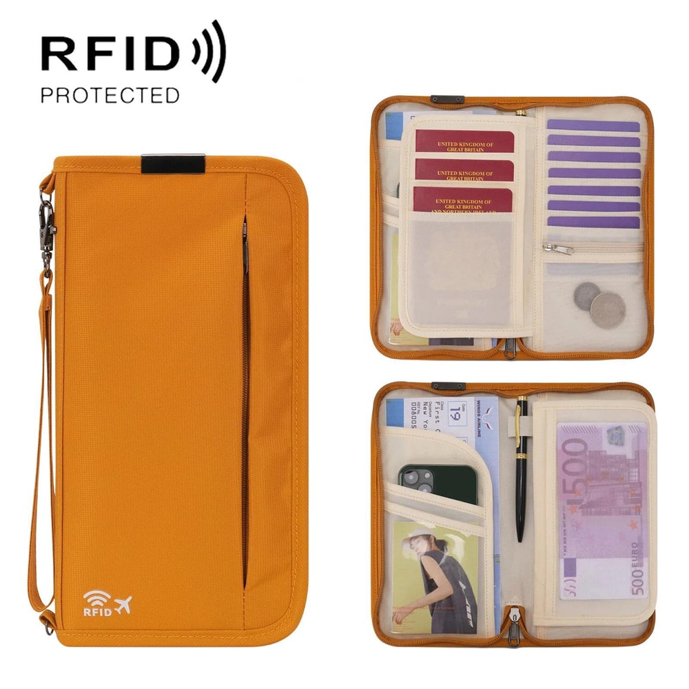 RFID Passport Holder Travel Wallet Document Organizer 1