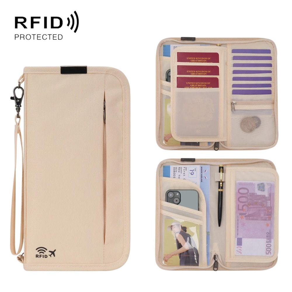 RFID Passport Holder Travel Wallet Document Organizer 12