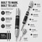 5-Inch Automatic Center Punch & Glass Breaker Tool with Spare Tips