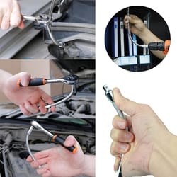 1/4-inch flexible extension bar 140mm cr-v socket extension for tight spaces