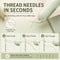 Retractable Seam Ripper Needle Threader 2in1 Tool For Hand Sewing And Embroidery 3