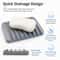 Silicone Self-Draining Soap Dish Holder for Bathroom, Shower & Kitchen Sink