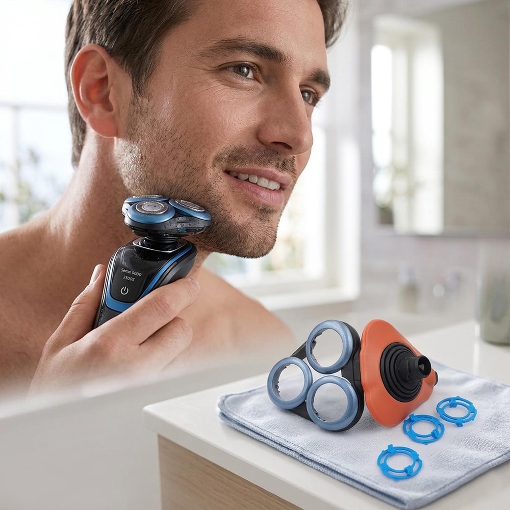Philips X5000 Series Shaver Head Replacement Retainer Cover Base for Smooth Precision Shaving
