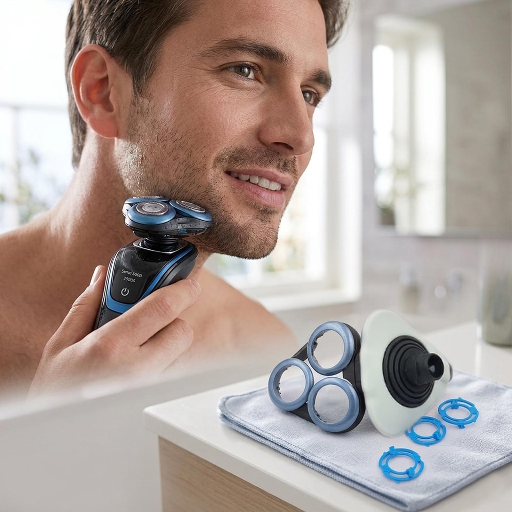 Philips X5000 Series Shaver Head Replacement Retainer Cover Base for Smooth Precision Shaving