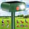 Solar Ultrasonic Animal Repeller with PIR Motion Sensor & LED Flashing Deterrent