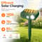 Solar Ultrasonic Animal Repeller with PIR Motion Sensor & LED Flashing Deterrent