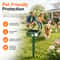 Solar Ultrasonic Animal Repeller with PIR Motion Sensor & LED Flashing Deterrent