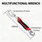 8-Inch Adjustable Wrench Multi-Function Quick Spanner for Plumbing, Auto Repair & Damaged Nuts