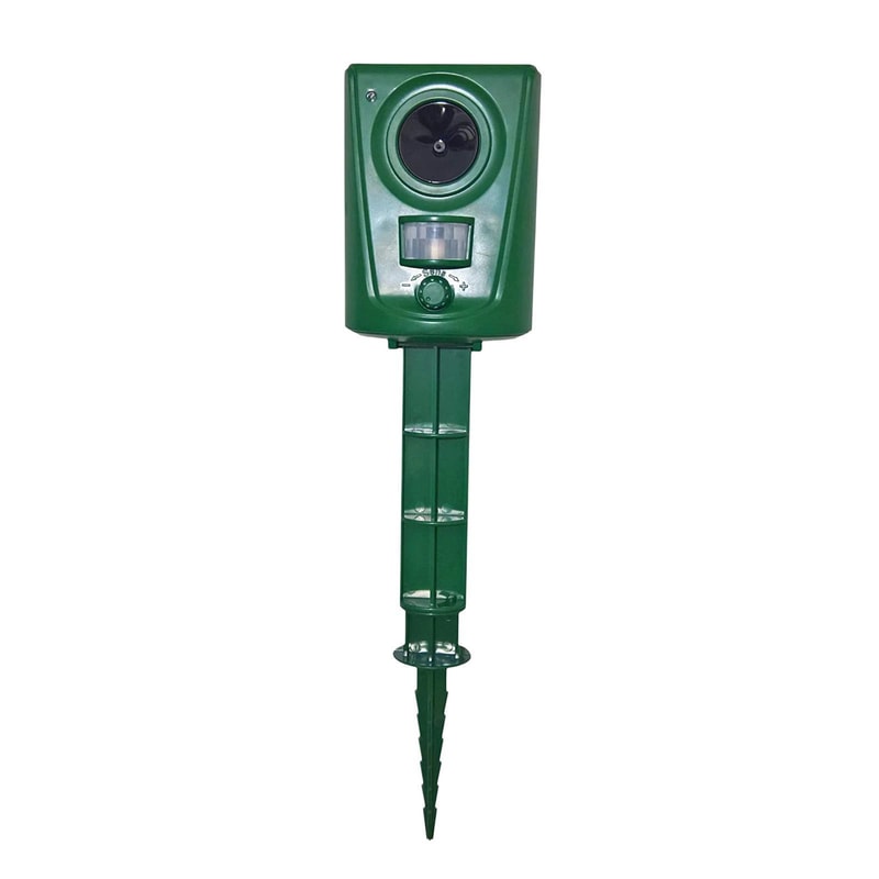 Ultrasonic Animal Repeller Waterproof Outdoor Pest Deterrent for Gardens & Yards