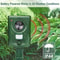 Ultrasonic Animal Repeller Waterproof Outdoor Pest Deterrent for Gardens & Yards