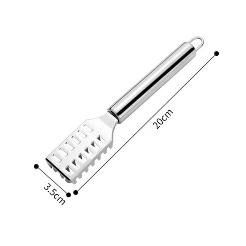 Stainless Steel Fish Scaler with Ergonomic Grip for Fast Kitchen Seafood Prep
