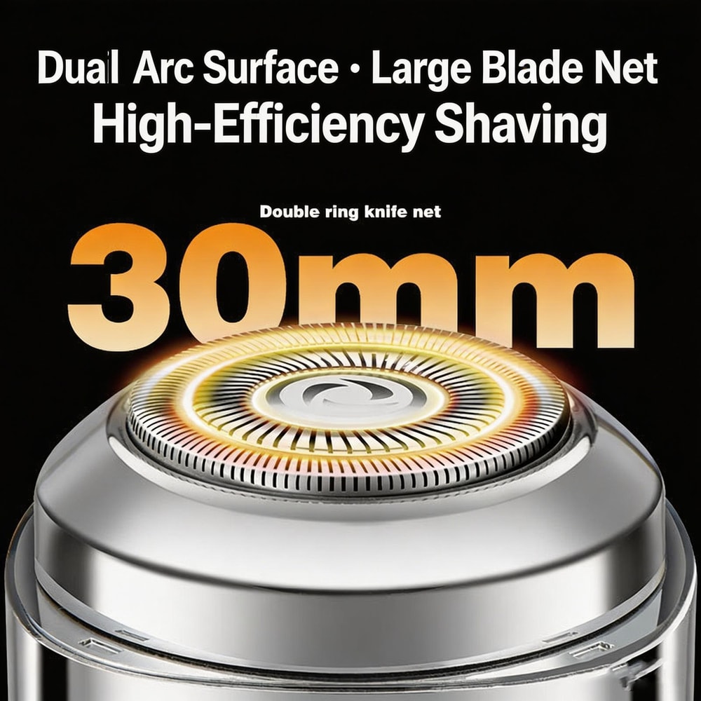 2in1 Mini Electric Shaver For Men Portable Travel Razor Nose Hair Trimmer 4