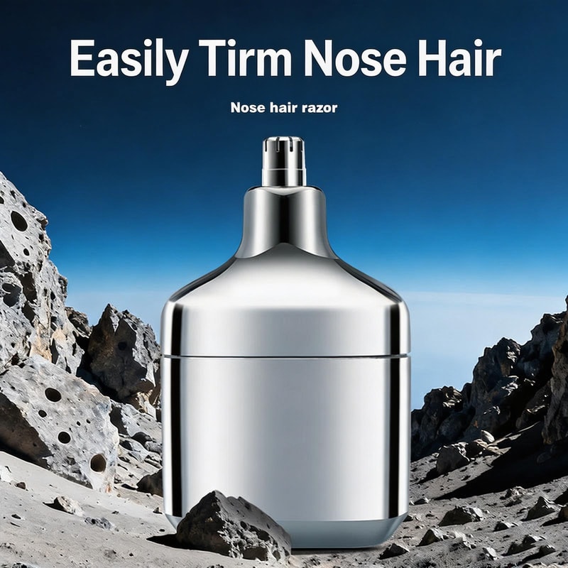 2in1 Mini Electric Shaver For Men Portable Travel Razor Nose Hair Trimmer 6