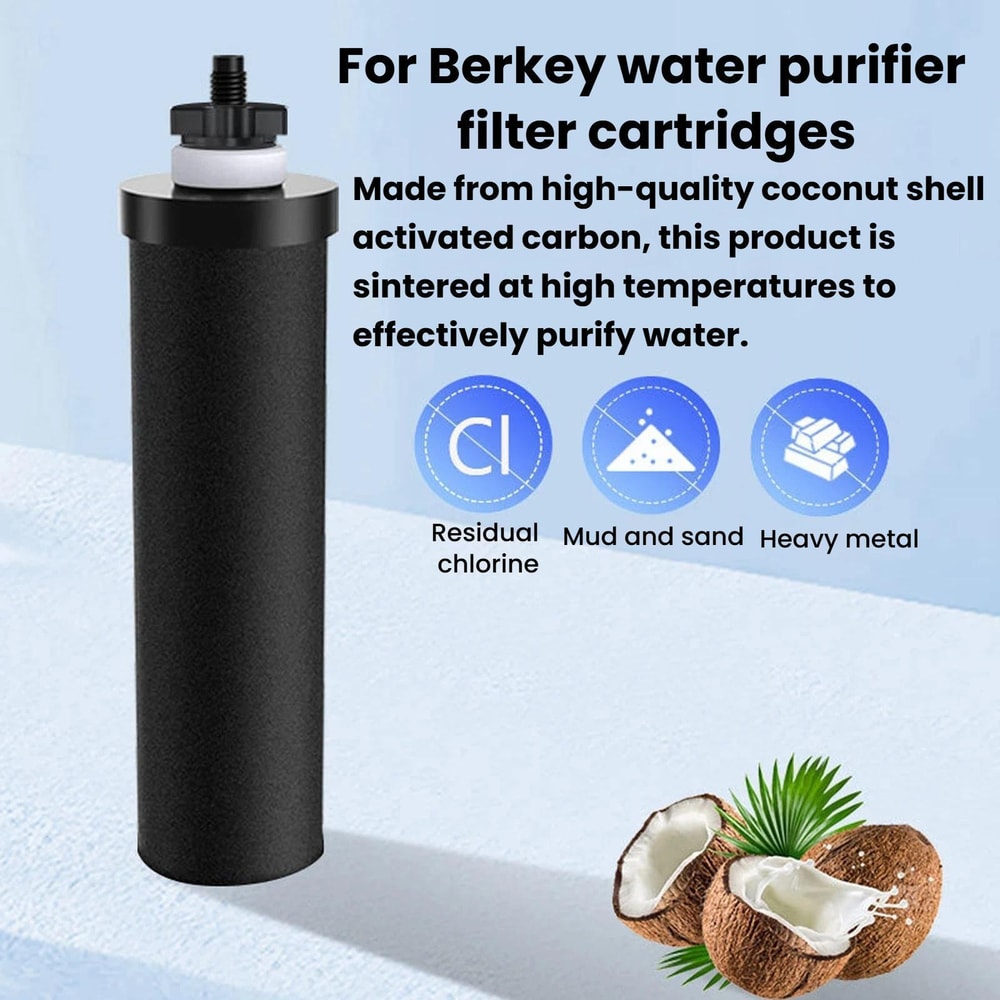 BB9-2 Activated Carbon Water Filter Replacement for Berkey Gravity Purifier Systems