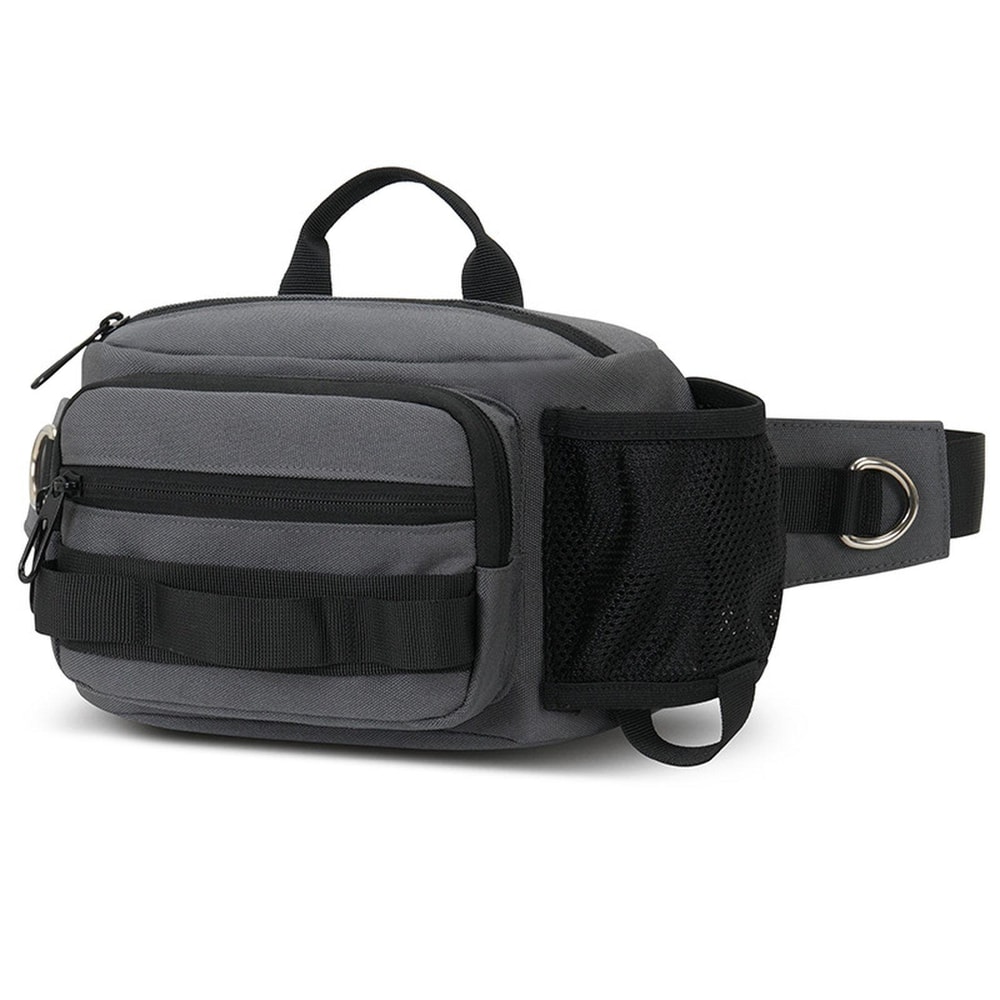Waterproof Hiking Waist Pack with Bottle Holder & Large Capacity Storage
