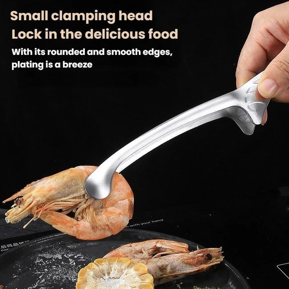 10-Inch Stainless Steel BBQ & Buffet Tongs for Grilling, Serving, and Cooking