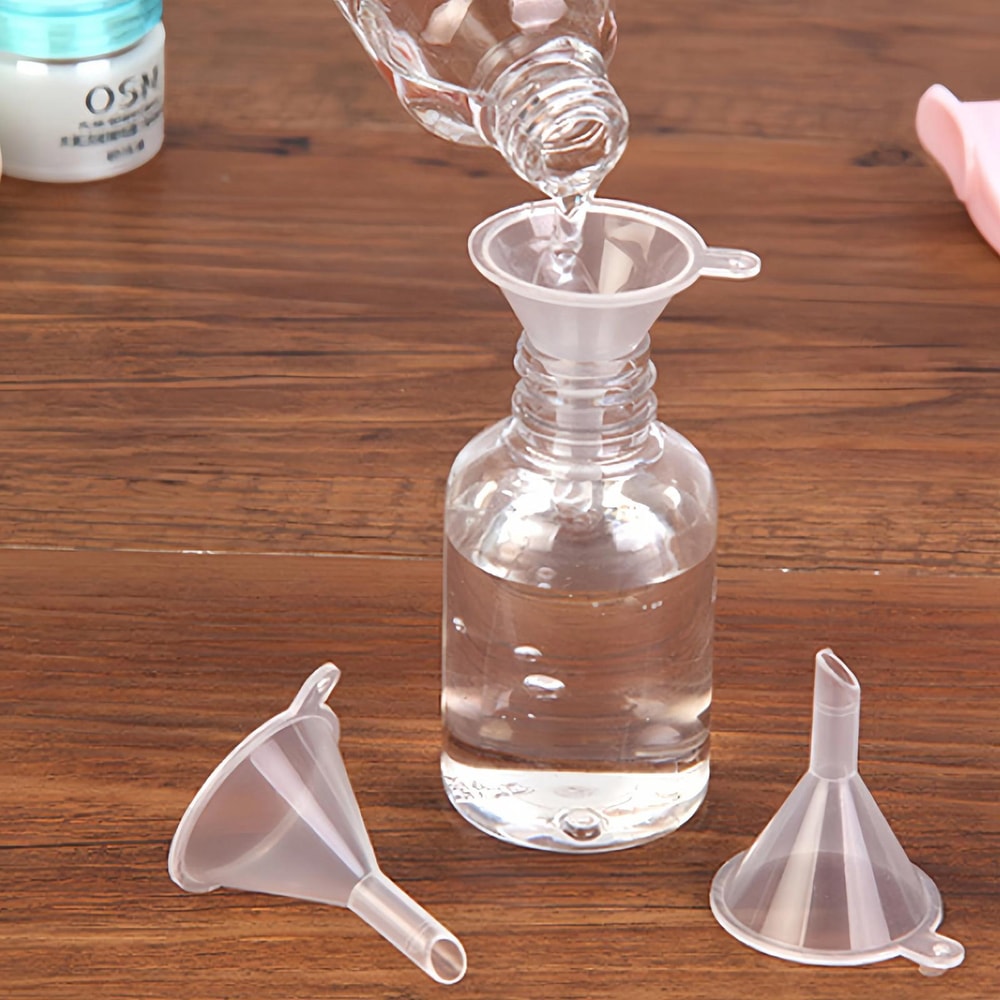 20-Piece Mini Funnel Set for Small Bottles, Clear Essential Oil Funnel Kit for Perfume & Travel Containers