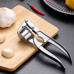 4-in-1 garlic press aluminum alloy manual crusher & slicer kitchen tool