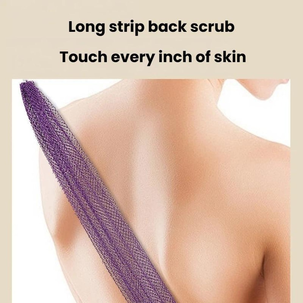 Elastic Nylon Back Scrubber Towel For Deep Exfoliation And Full Body Cleansing 2