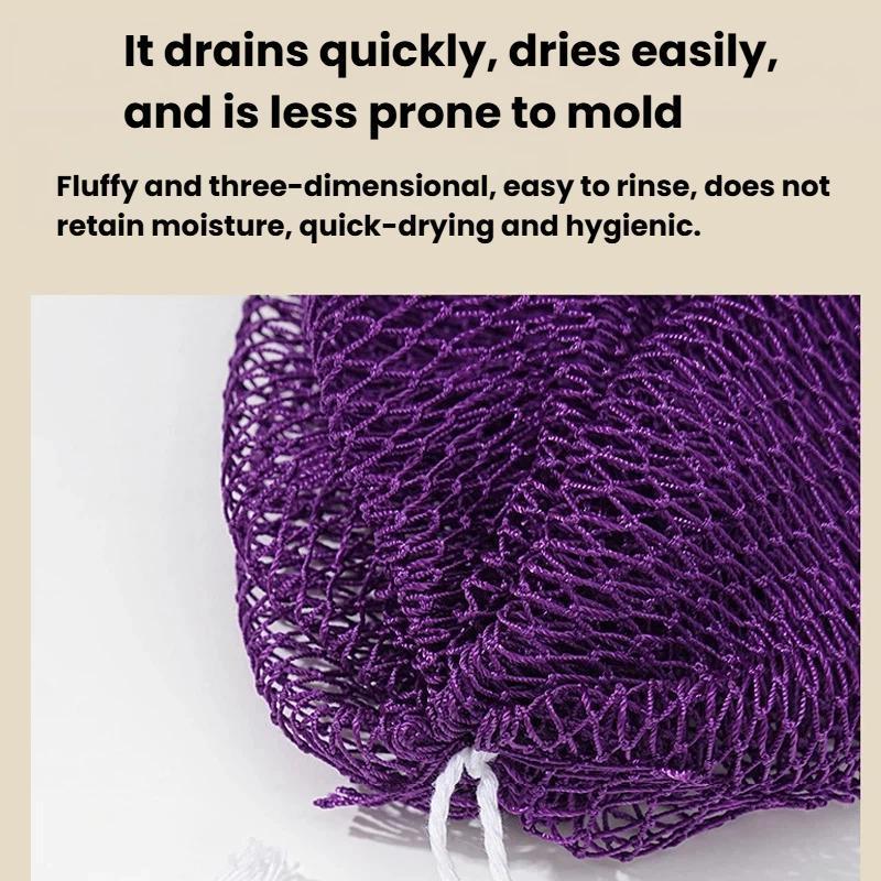 Elastic Nylon Back Scrubber Towel For Deep Exfoliation And Full Body Cleansing 5