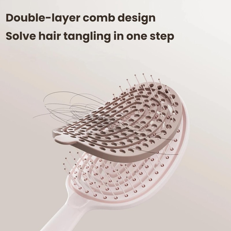 Self Cleaning Hair Brush With Scalp Massage Volumizing Air Cushion 1